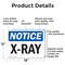 Signmission Radiation & Laser Sign, 12 in H x 18 in W, Aluminum, Rectangle OS-2PACK-NS-A-1218-L-19084 - alternate 6